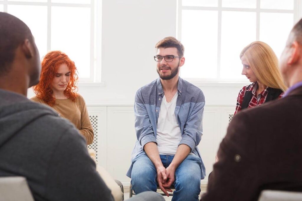 Photo of an outpatient program group therapy