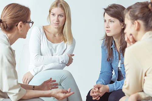 group of people in a support group