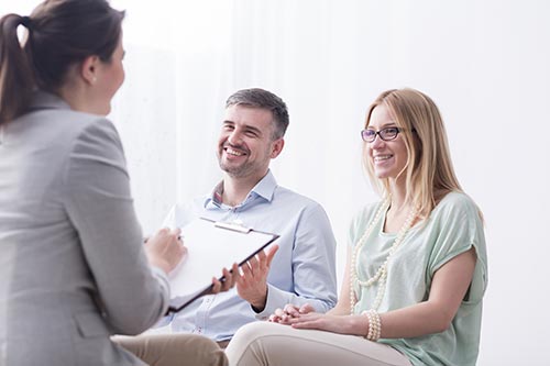 Man and woman at couples therapy