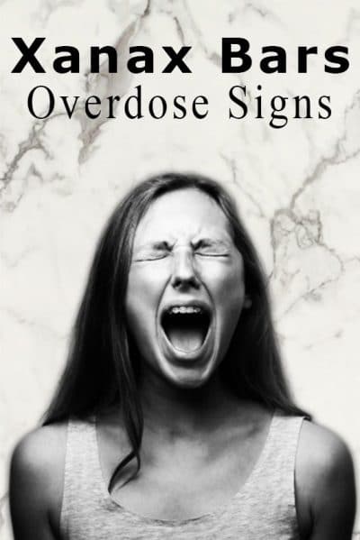 Graphic describing overdose signs for Xanax