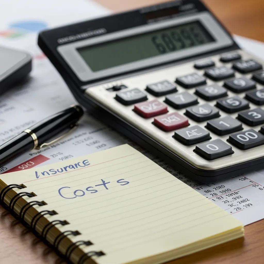 Calculator and financial documents representing addiction treatment costs